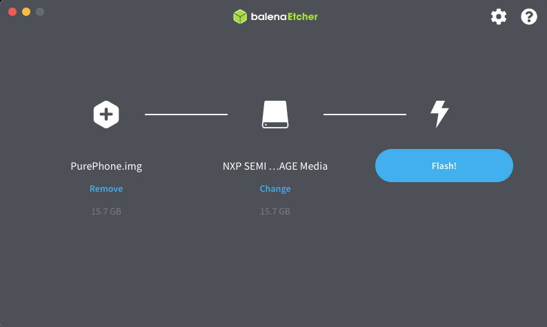 balenaEtcher interface screenshot
