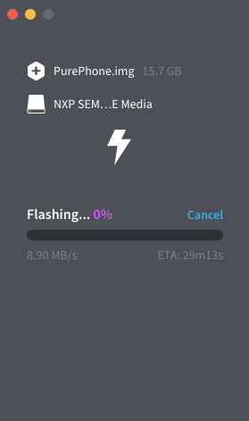 balenaEtcher interface screenshots